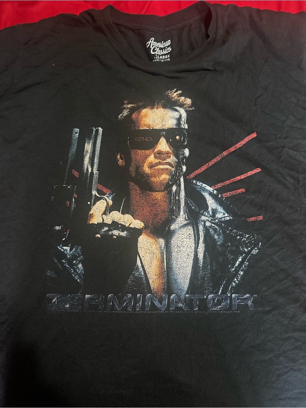 American Classics Black Terminator Graphic Tee for Men